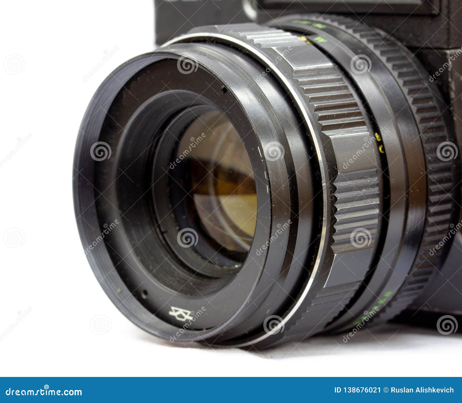 Fixed Focal Length Film Camera Lens Stock Image Image of