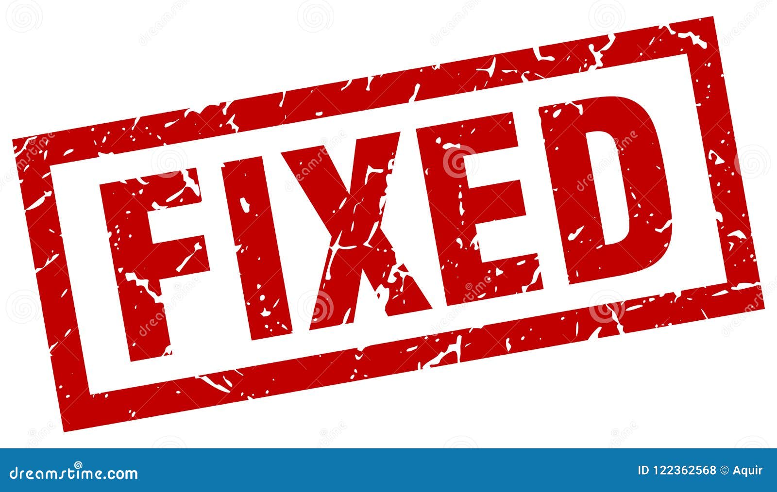 Fixed stamp stock vector Illustration of fixed sign 122362568 Fixed stamp stock vector Illustration of fixed sign 122362568