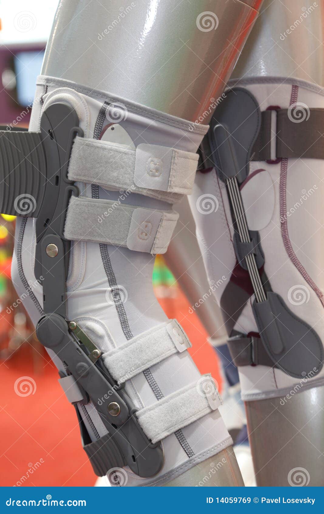 Fixing Bandages for Knee Joint. Stock Image Image of illness