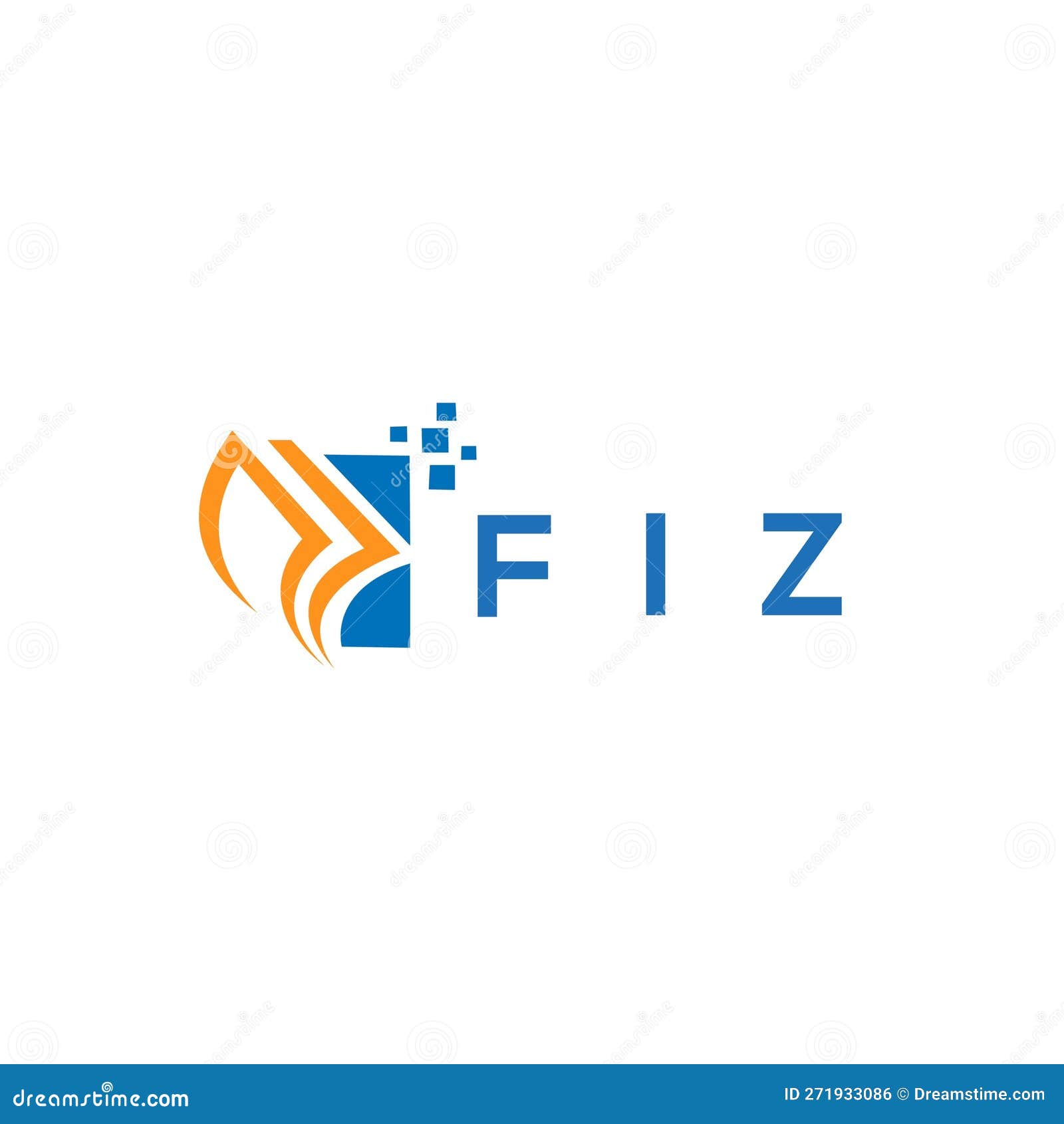 FIZ Credit Repair Accounting Logo Design on White Background. FIZ Creative  Initials Growth Graph Letter Logo Concept Stock Vector - Illustration of  brand, circle: 271933086