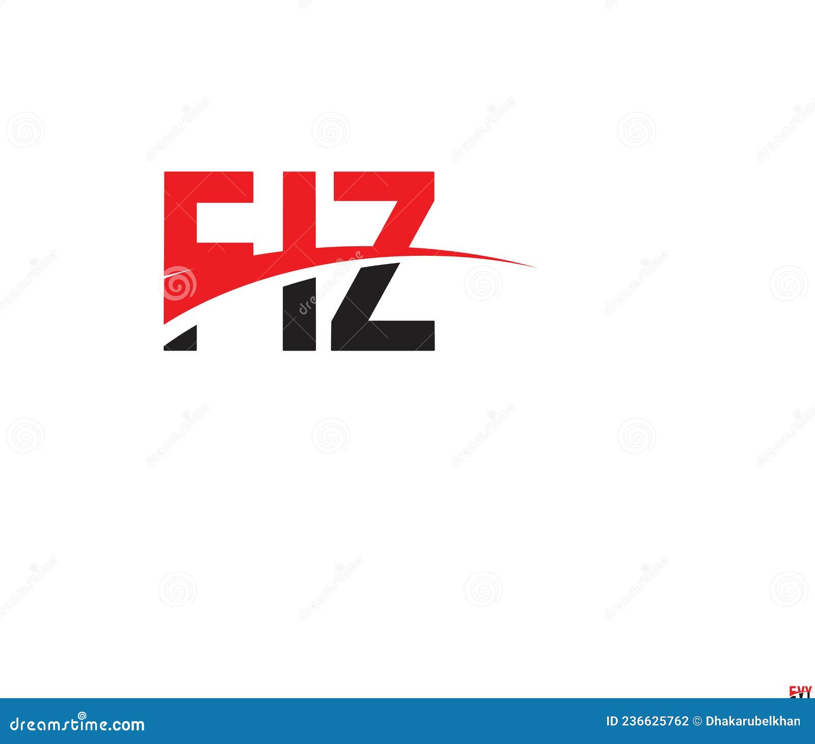 fiz letter initial logo   