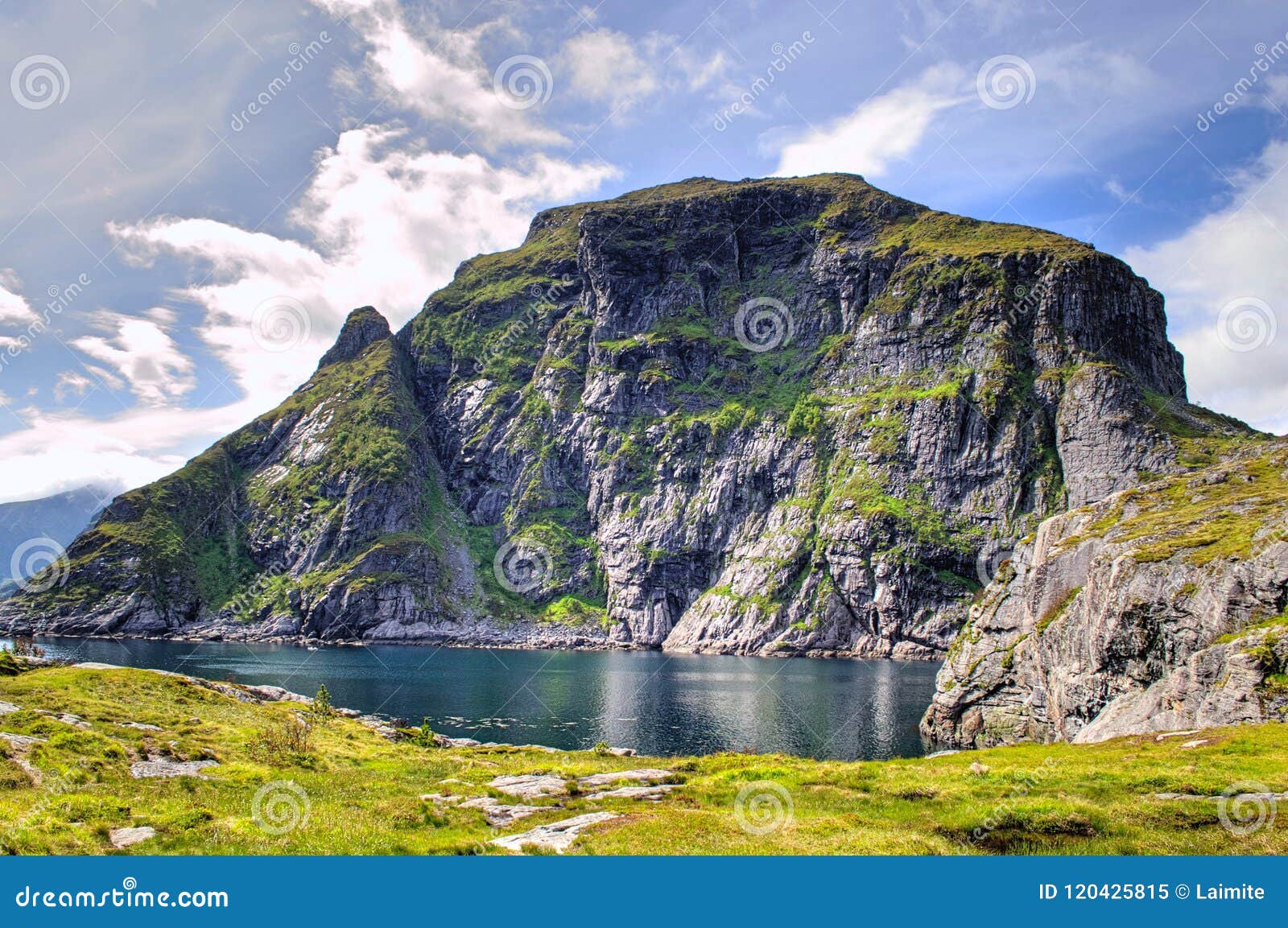 fjords in the municipality of moskenes in the end of the lofoten archipelago, norway