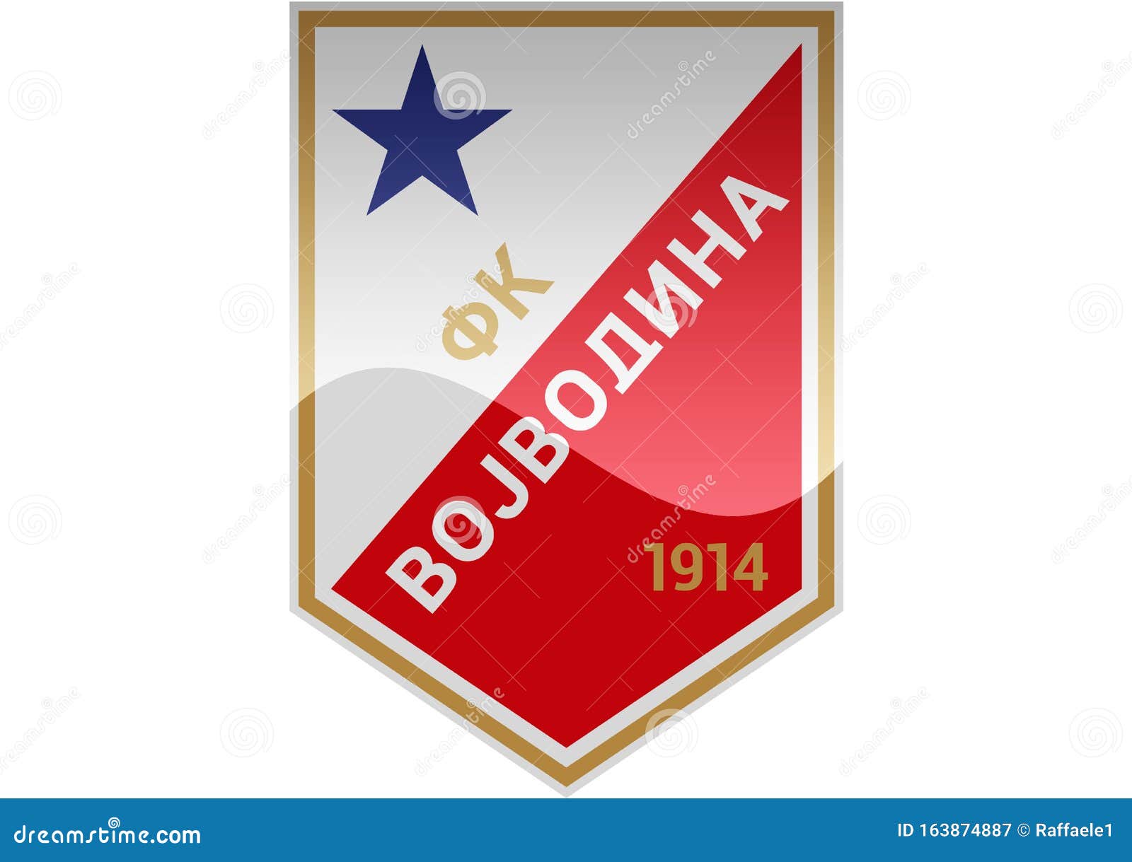 Logotipo de FK Vojvodina fotografía editorial. Ilustración de