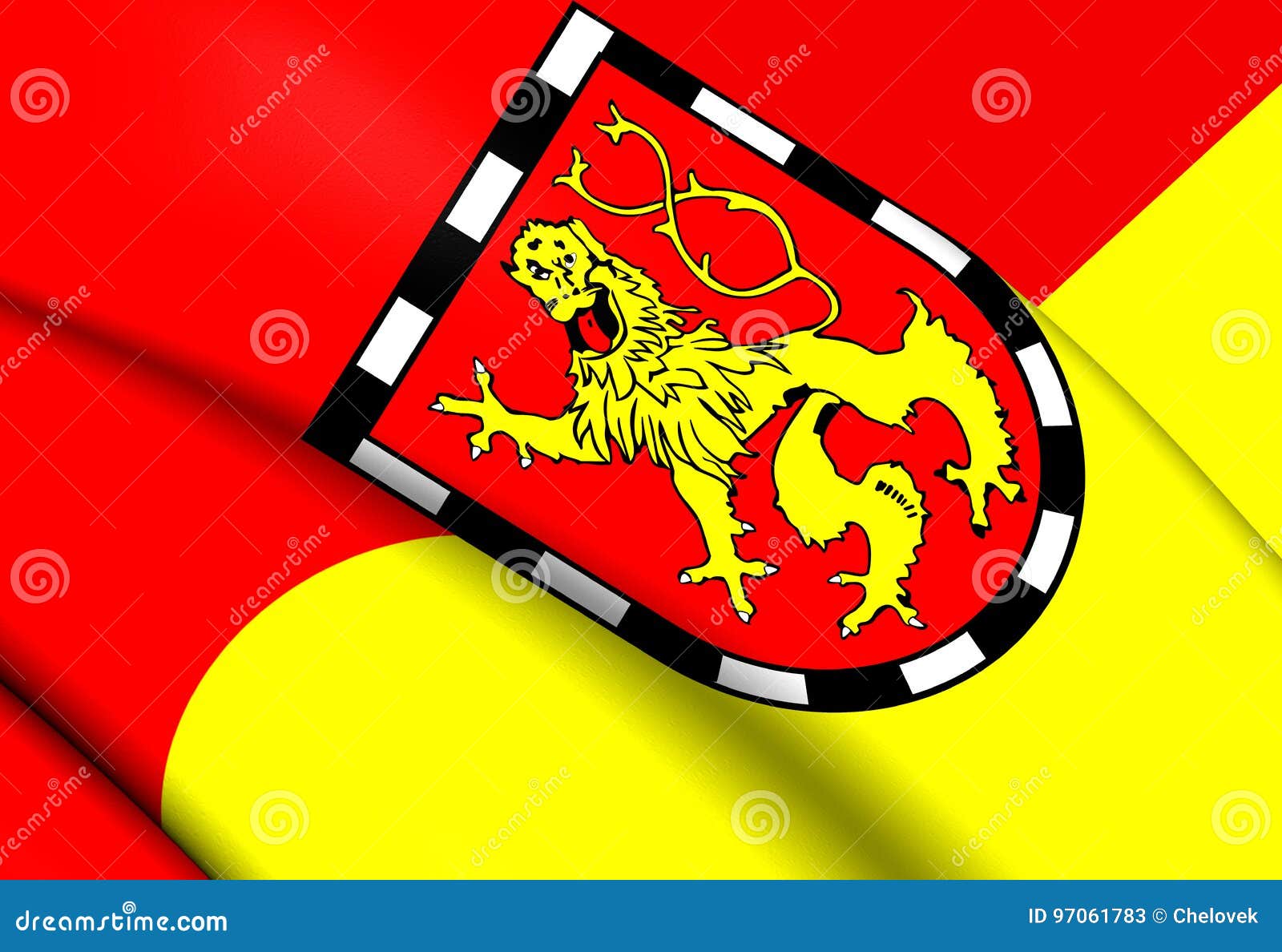 Flag of Altenkirchen, Germany. Stock Illustration - Illustration of ...