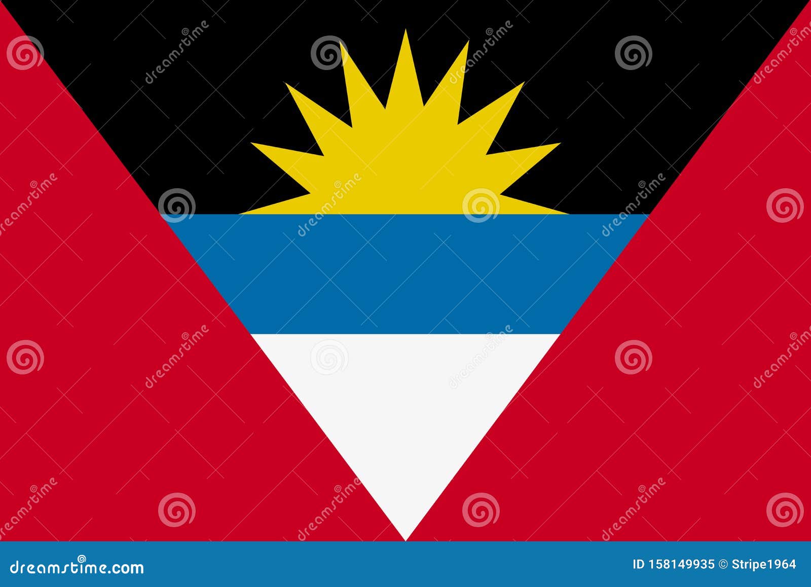 Download Flag Of Antigua And Barbuda Background Illustration Large File Stock Illustration - Illustration ...