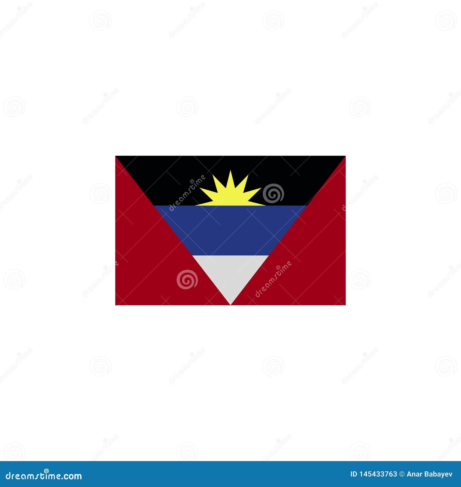 Download Flag Of Antigua And Barbuda Colored Icon. Elements Of ...