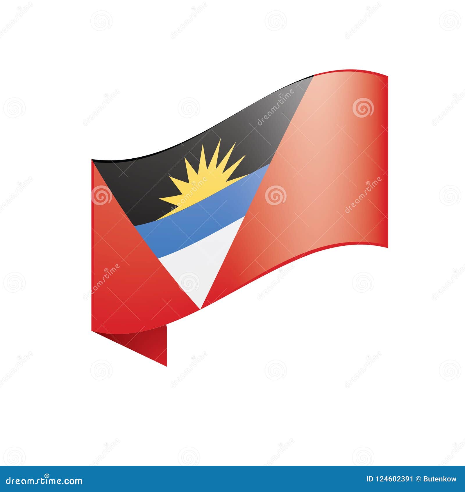 Download Flag Of Antigua And Barbuda Stock Vector - Illustration of ...