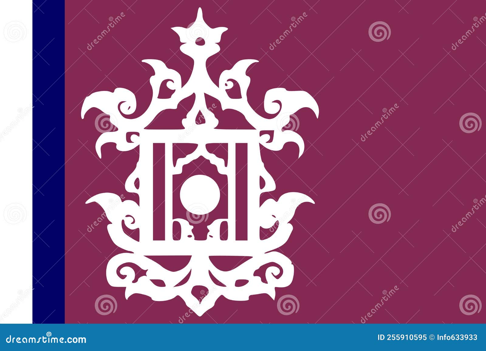 flag of austronesian peoples suluk. flag representing ethnic group or culture, regional authorities. no flagpole. plane layout,
