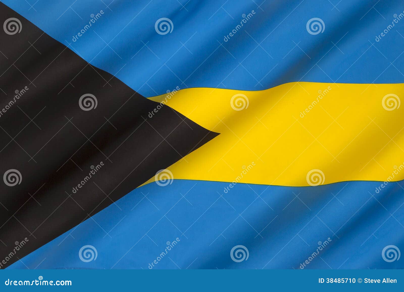 Flag of the Bahamas Caribbean Stock Photo Image of commonwealth