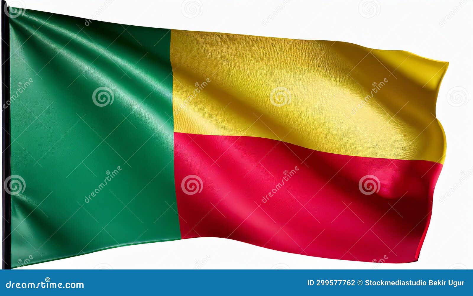 Flag of Benin stock illustration. Illustration of state 299577762