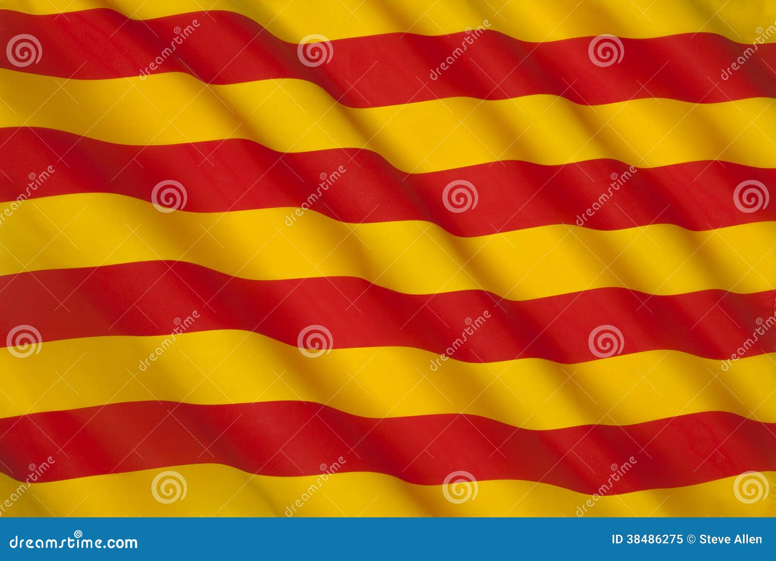 flag of catalonia - spain - europe