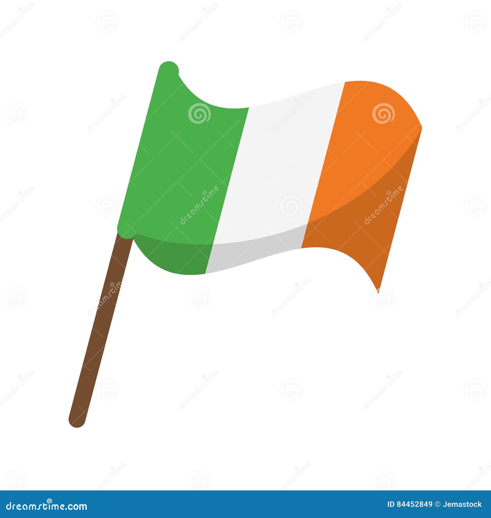 Flag Celebration Saint Patrick Day Stock Vector Illustration of march