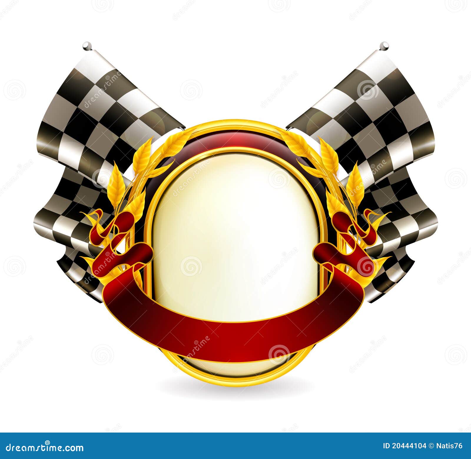 Checkered Flag Ribbon