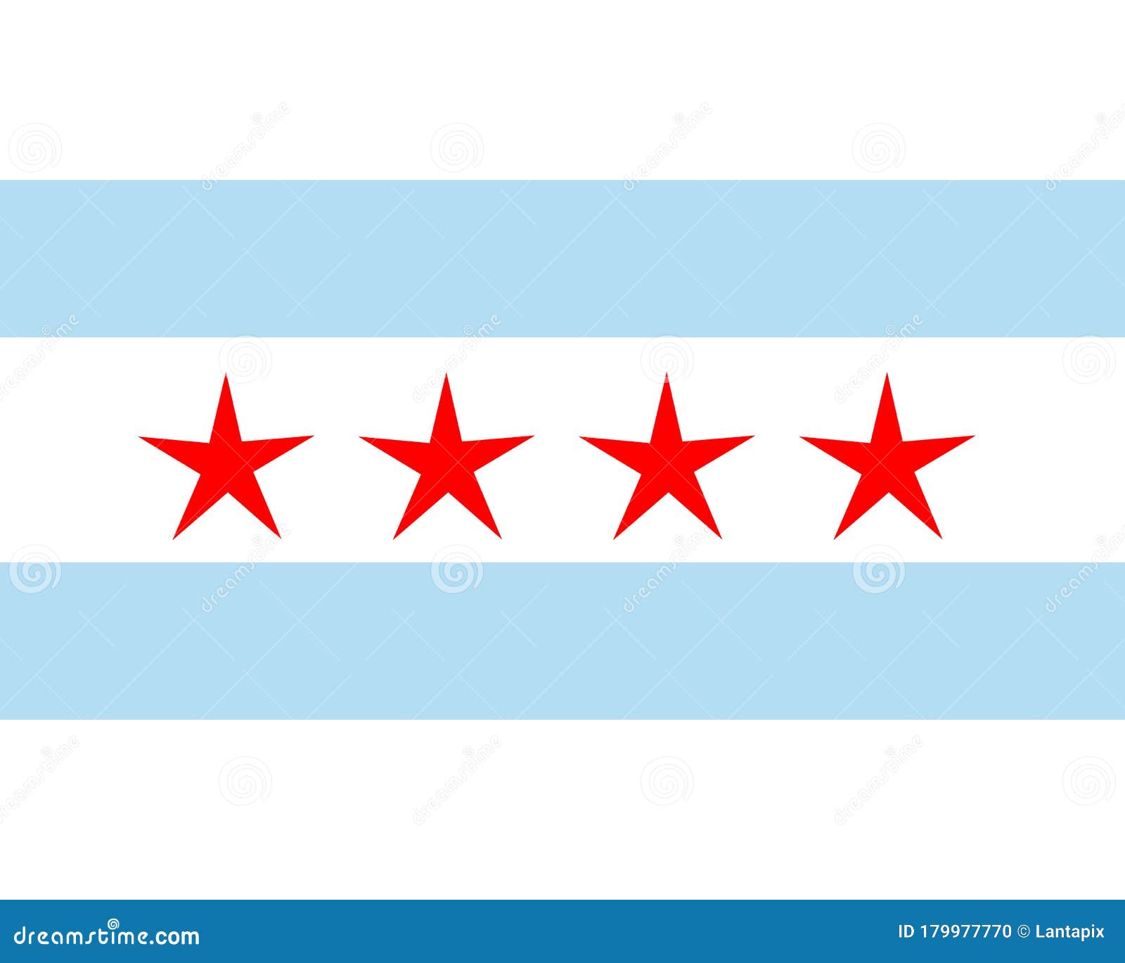 Download Flag Of Chicago As Vector Illustration Stock Vector ...