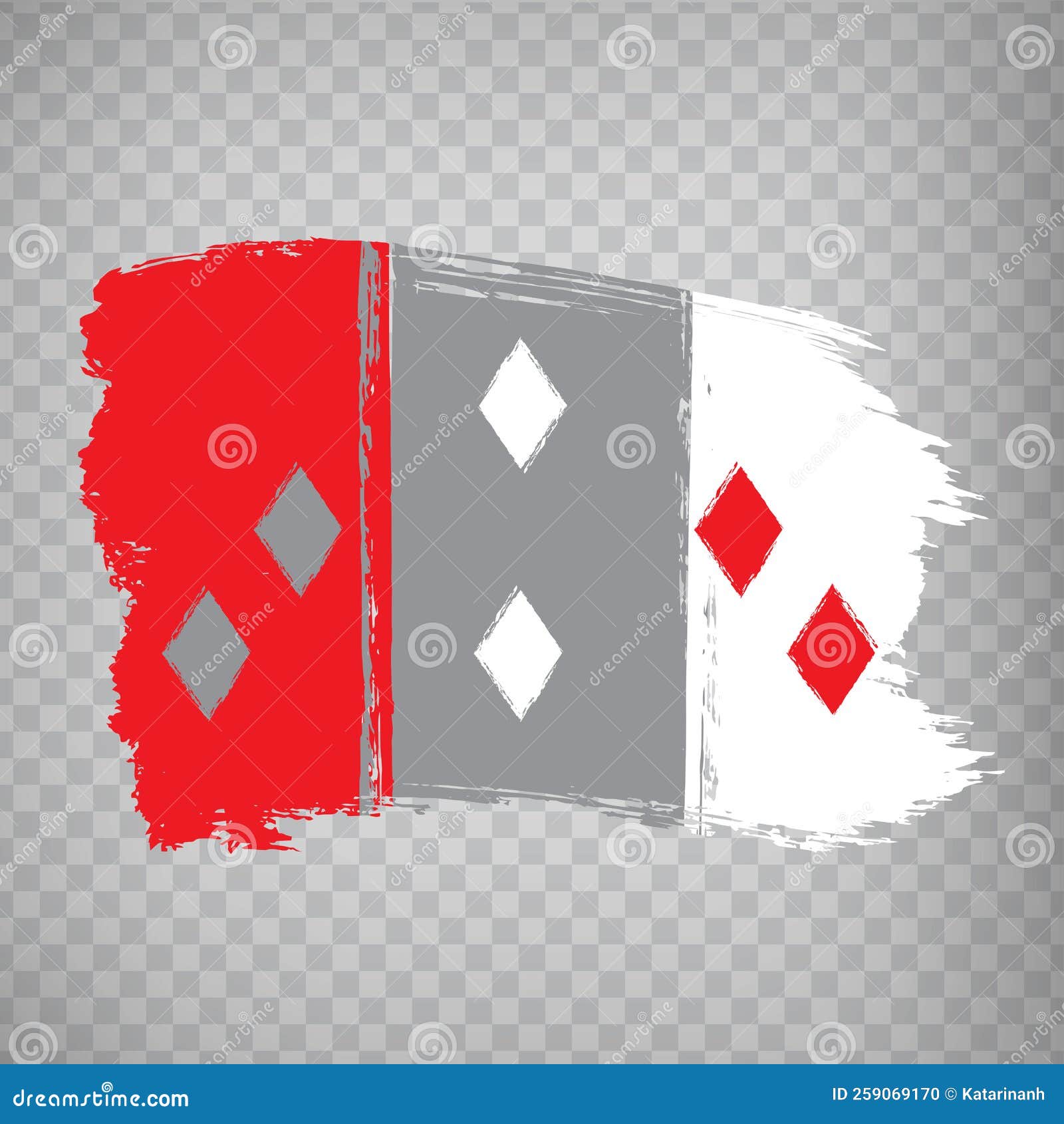 flag of cocle province brush strokes. flag  cocle province of panama on transparent background for your web site , app, ui.