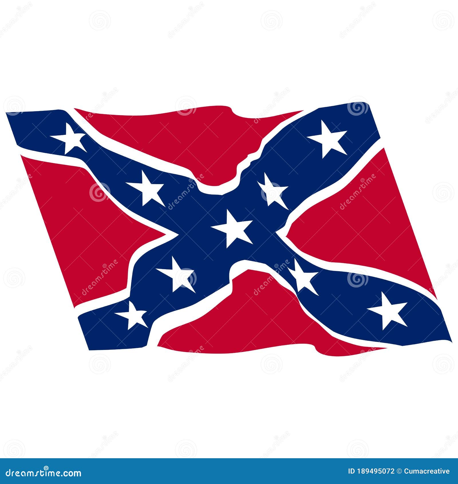 Flag of the Confederate States of America. Background Vector ...