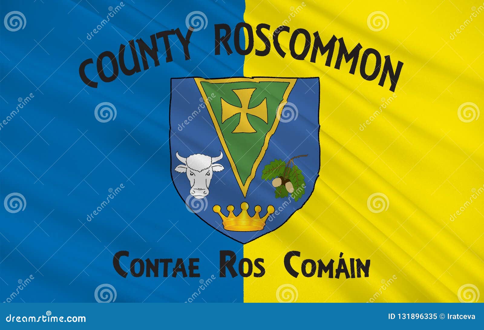 flag of county roscommon is a county in ireland