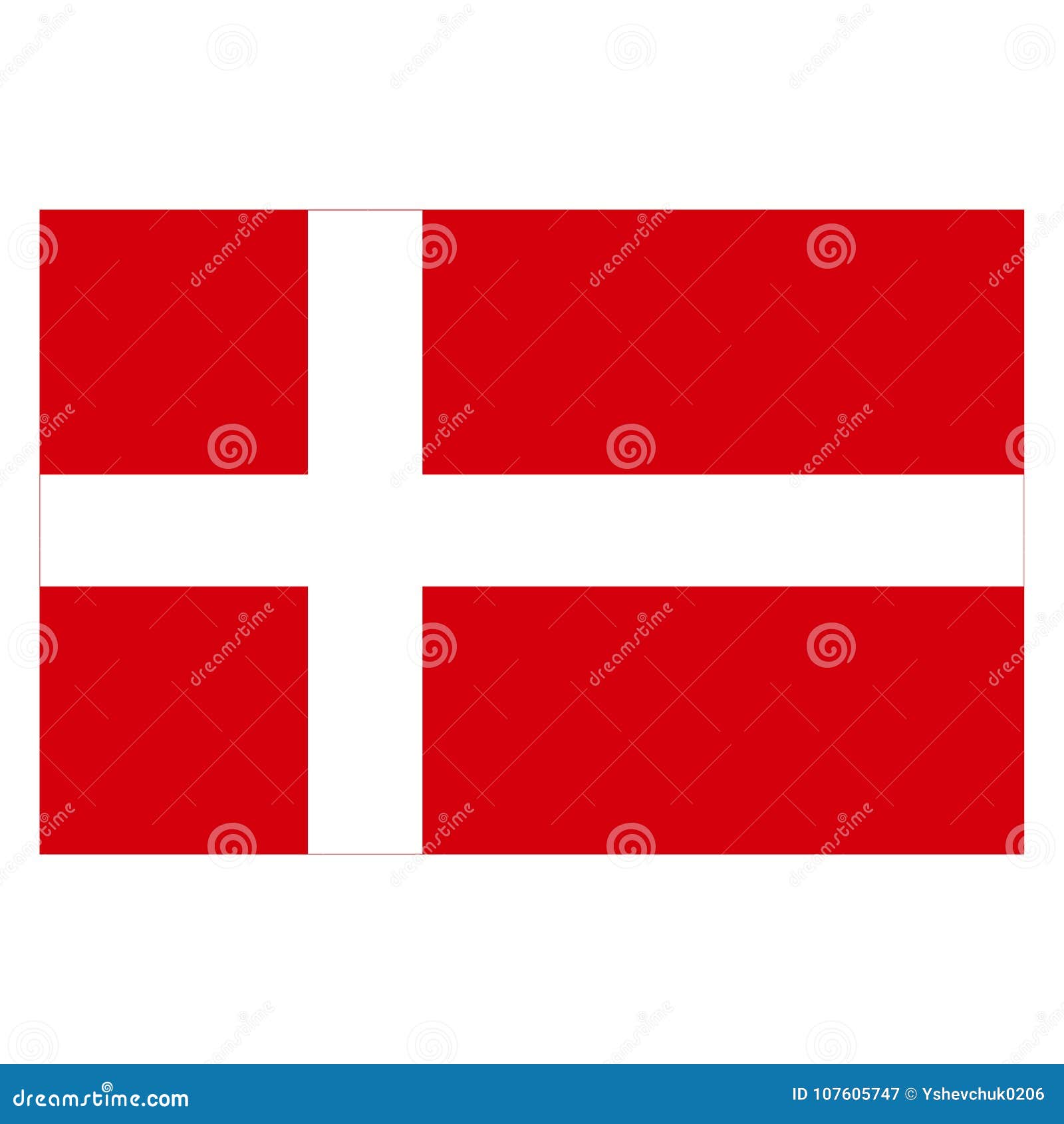 Download Flag Of Denmark. Vector Iluustration Stock Vector ...