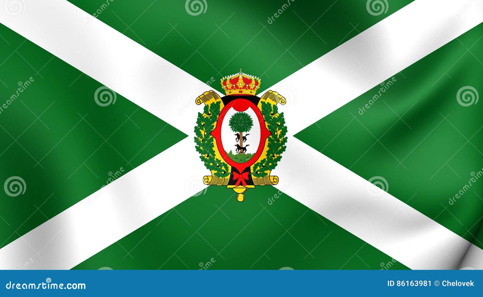 Flag of Durango State, Mexico. Stock Illustration Illustration of