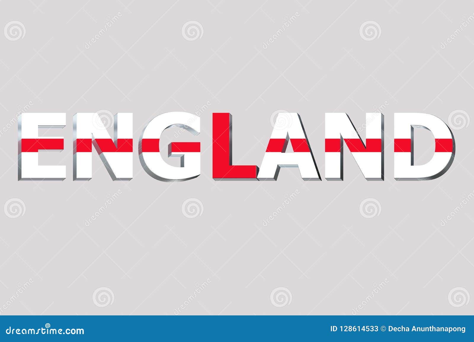 Flag of England on text stock illustration. Illustration of text ...