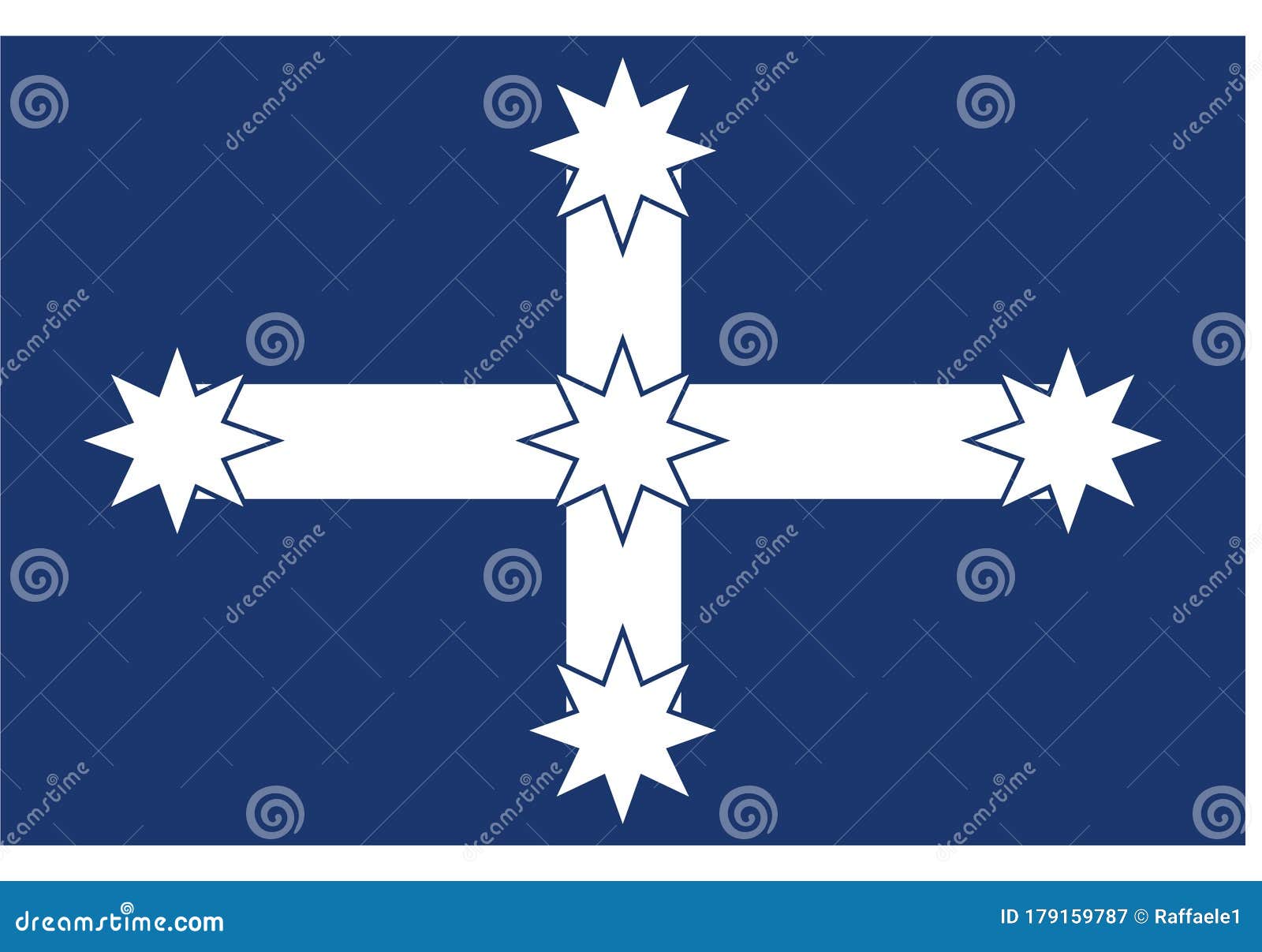 Blue Background White X Flag gambar ke 19
