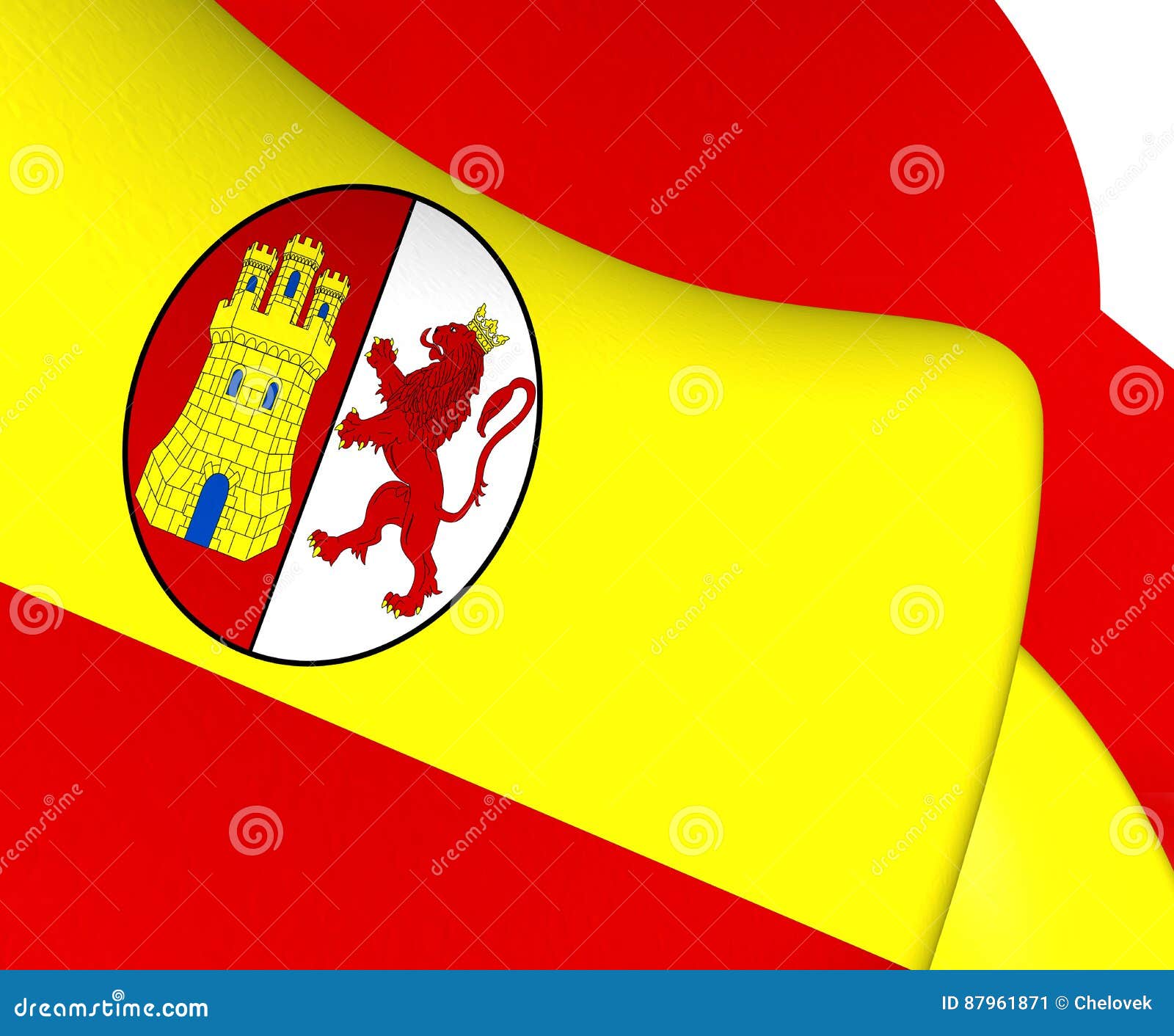 Flag of First Spanish Republic Stock Illustration Illustration of