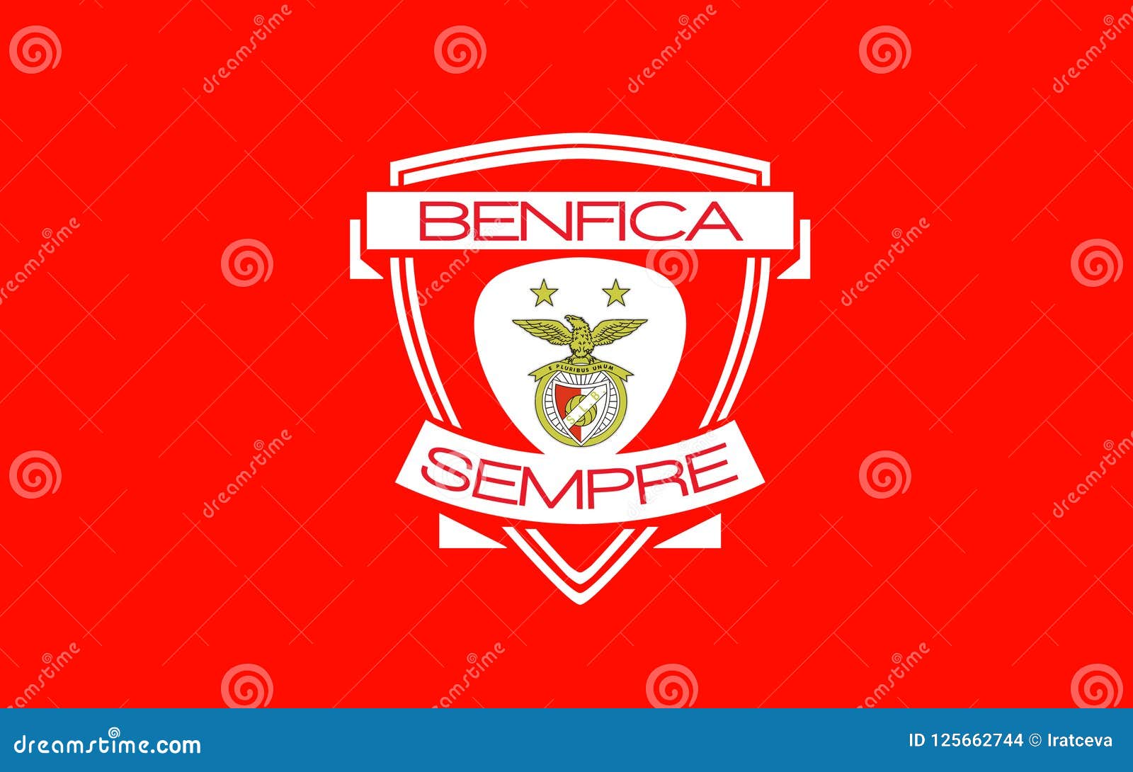 Flag Football Club Benfica, Portugal Editorial Stock Image - Image of
