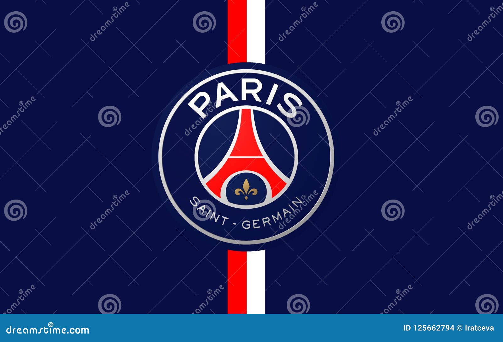 Turbulentie tot nu gebed Flag Football Club Paris Saint-Germain, France Editorial Stock Image -  Image of germain, associations: 125662794