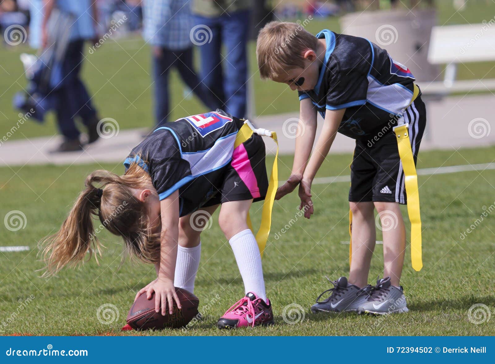 A Flag Football Game For 5 To 6 Year Olds Editorial ...