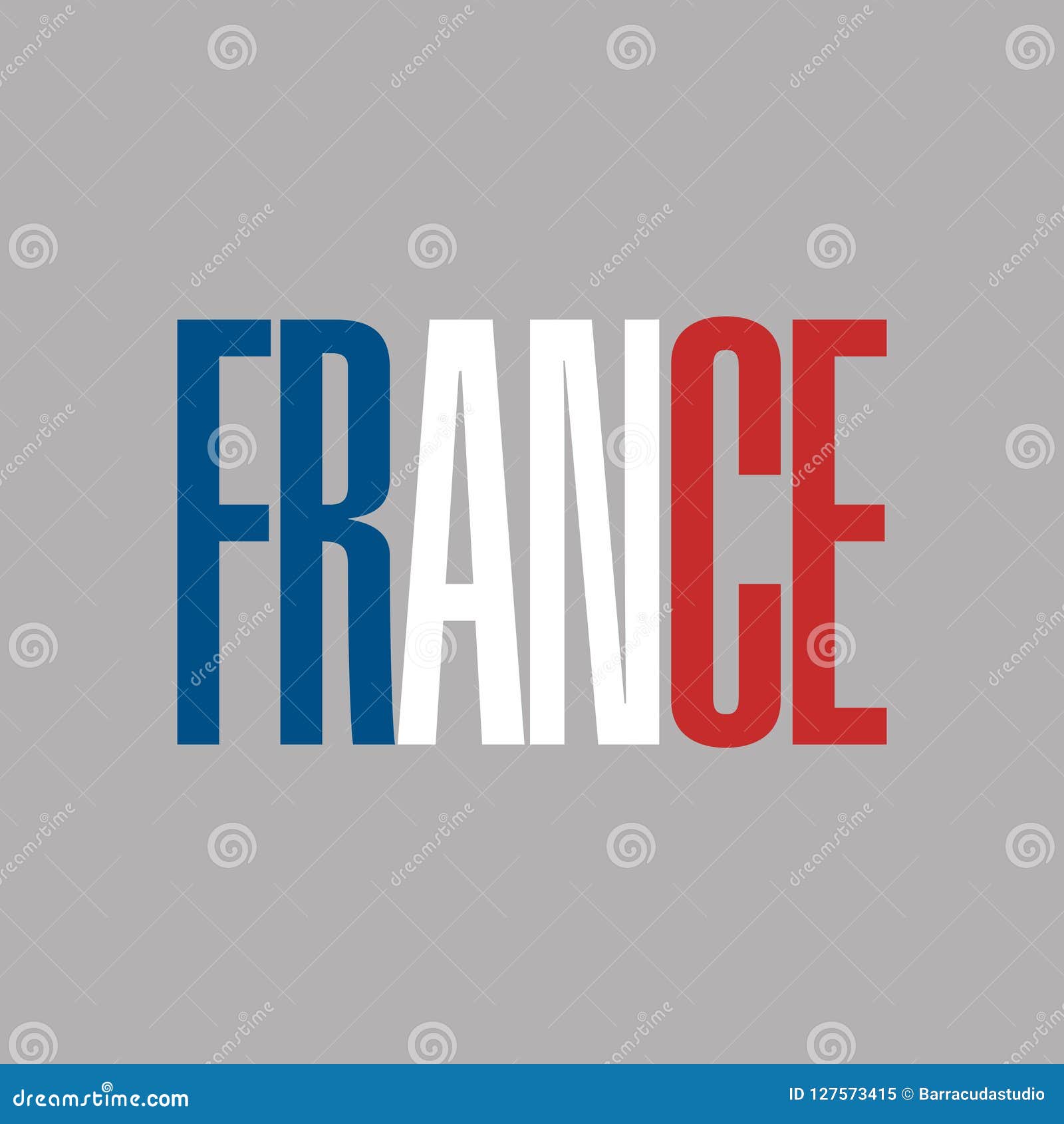 Flag of France Typography, French Tricolour. Stock Vector ...