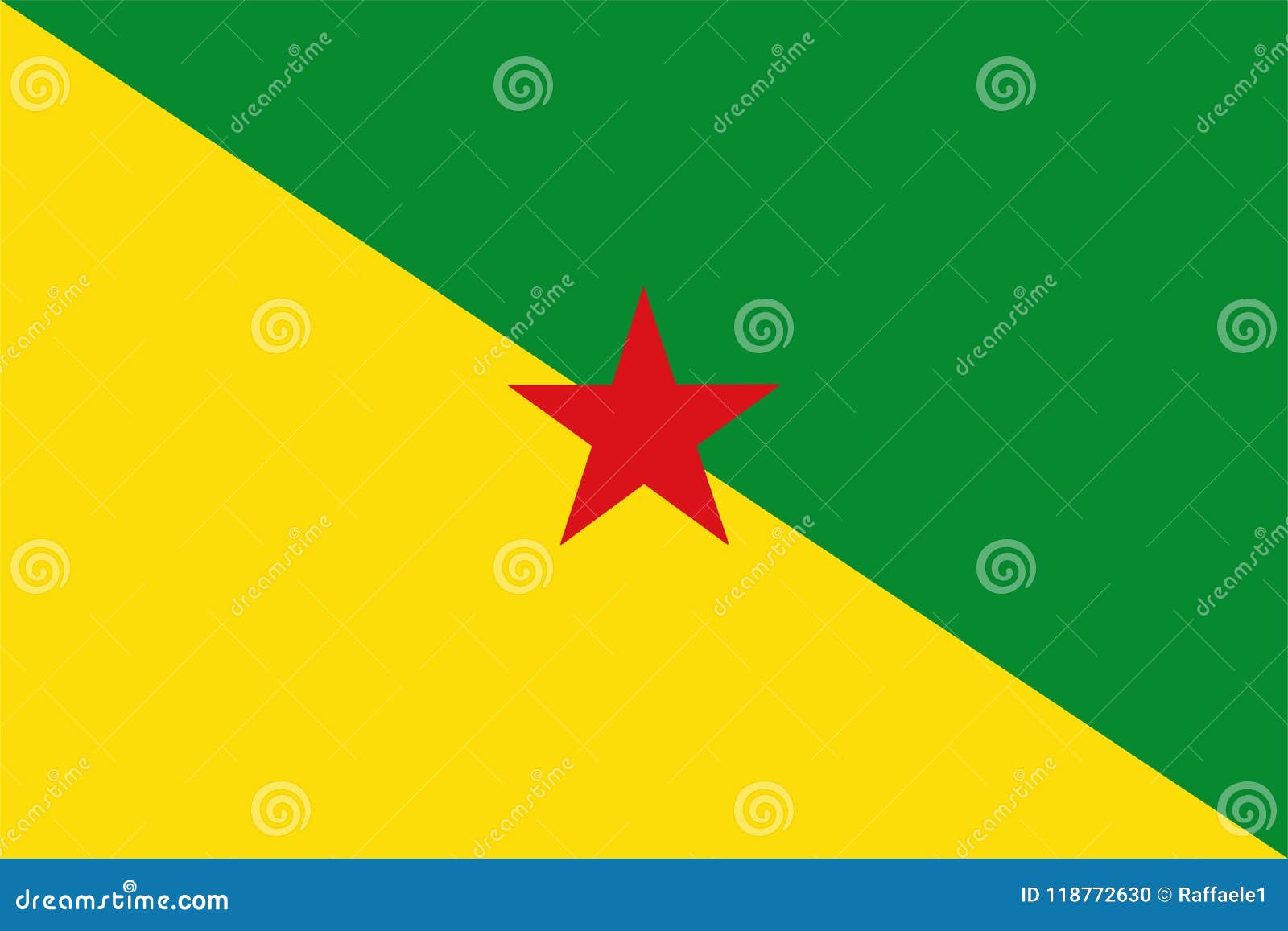 Lab bue Tegnsætning Flag of French Guiana stock vector. Illustration of yellow - 118772630