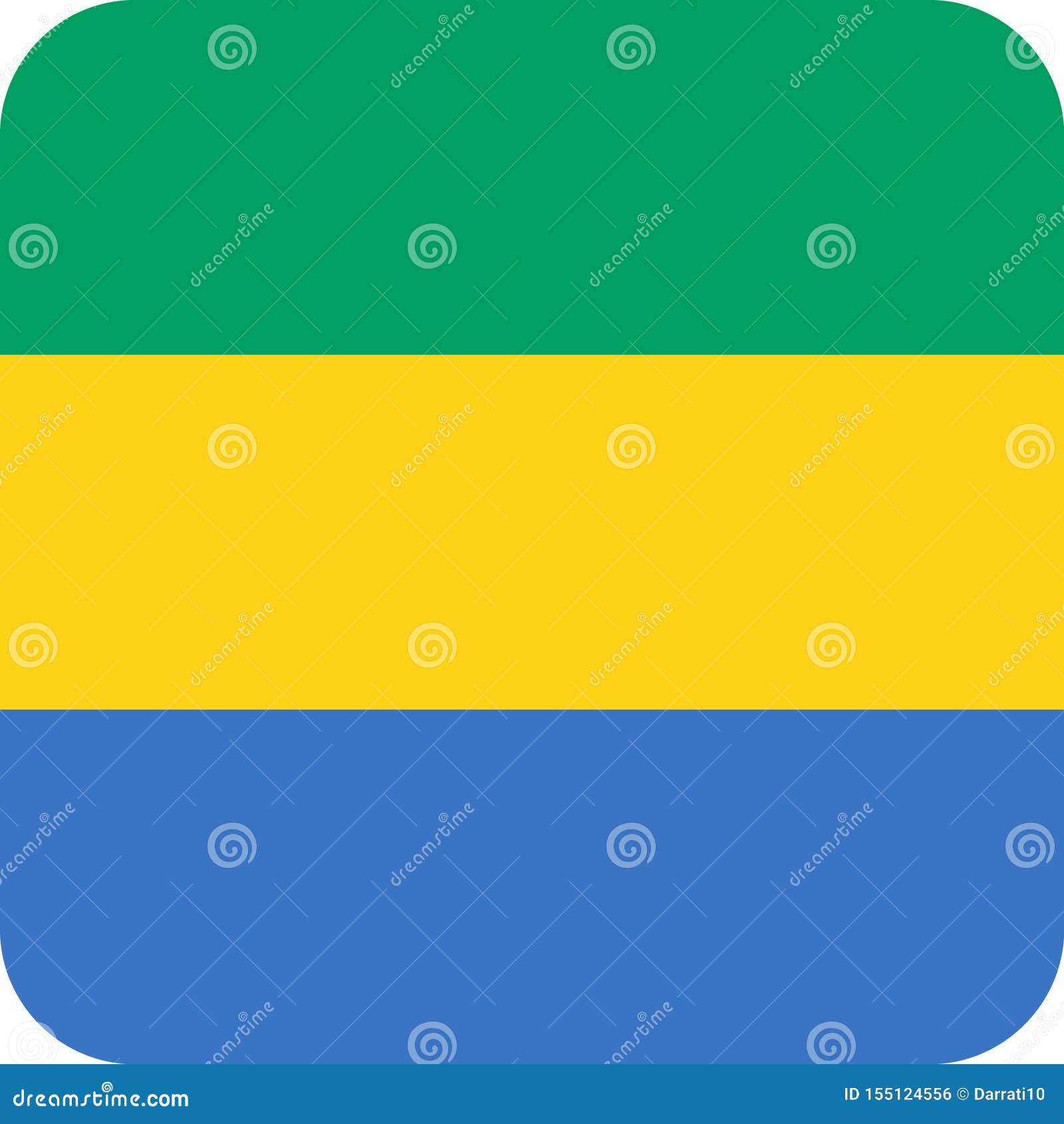 Flag Gabon Brush Stroke Background. Flag Of Gabon On Transparent ...