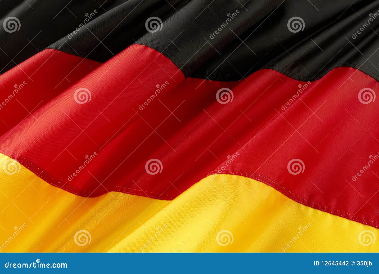 Flag of Germany stock photo. Image of europe, fabric - 12645442