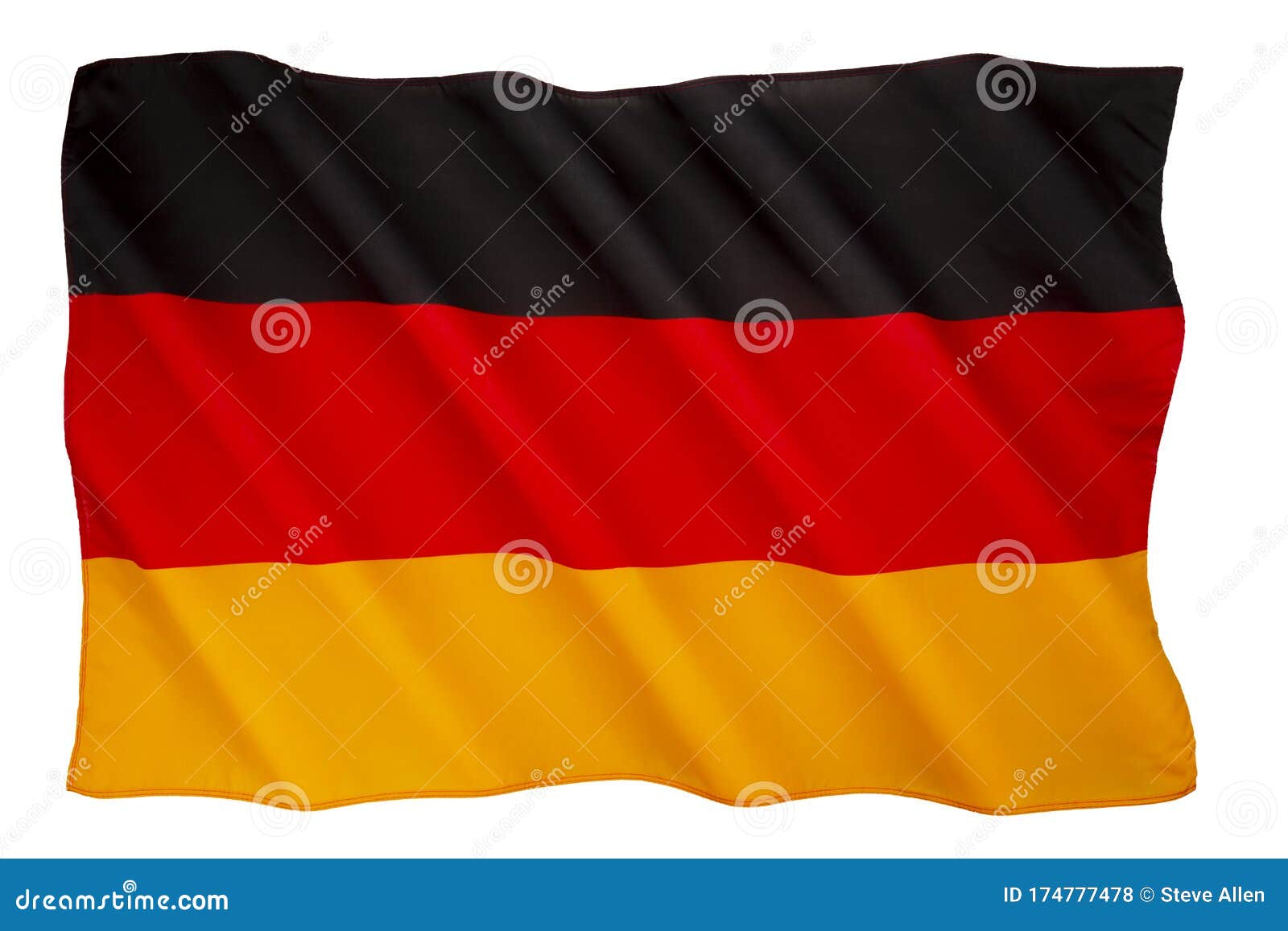 Flag of Germany stock illustration. Illustration of german - 174777478