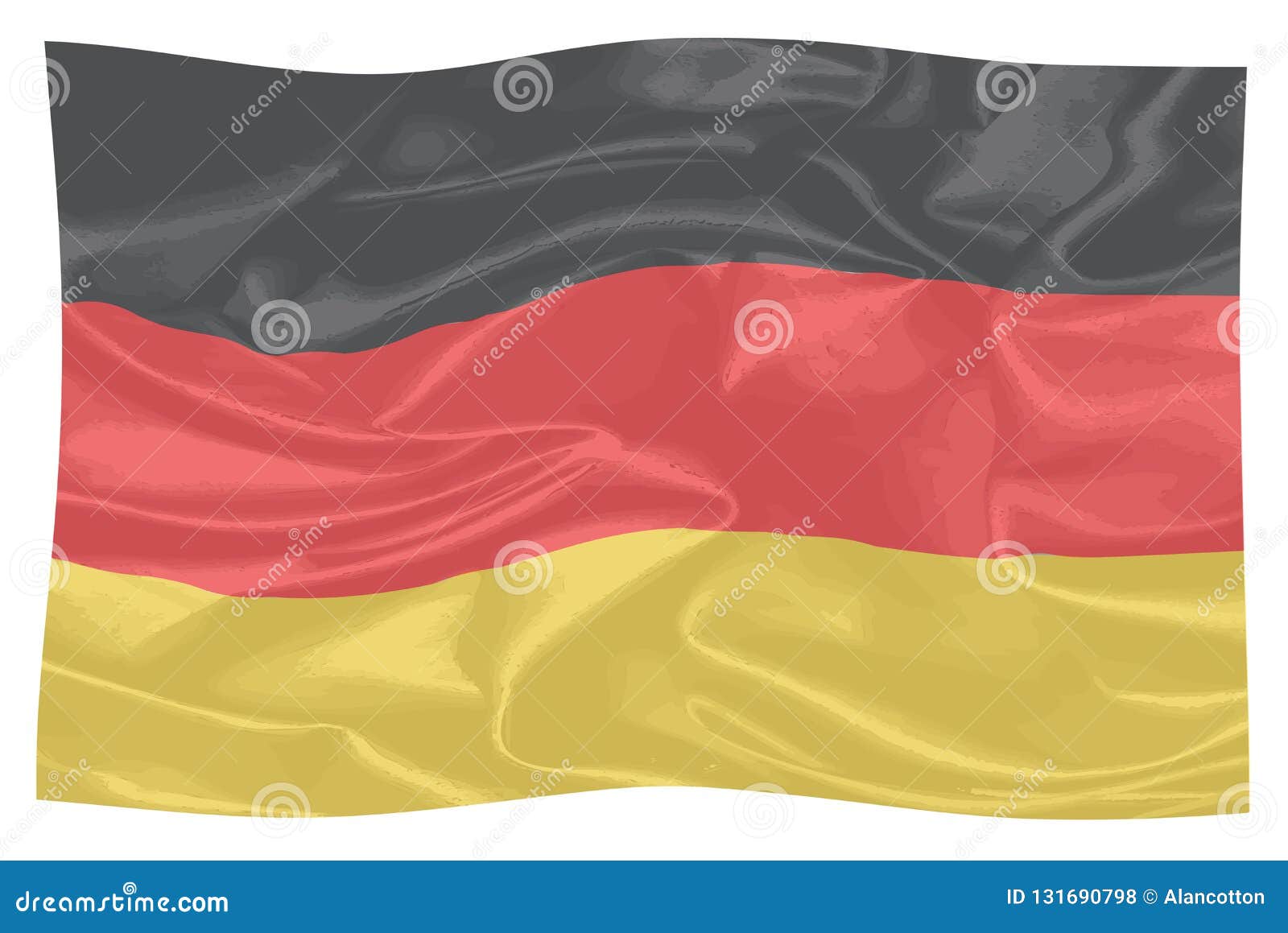 The flag of Germany stock illustration. Illustration of gold - 131690798