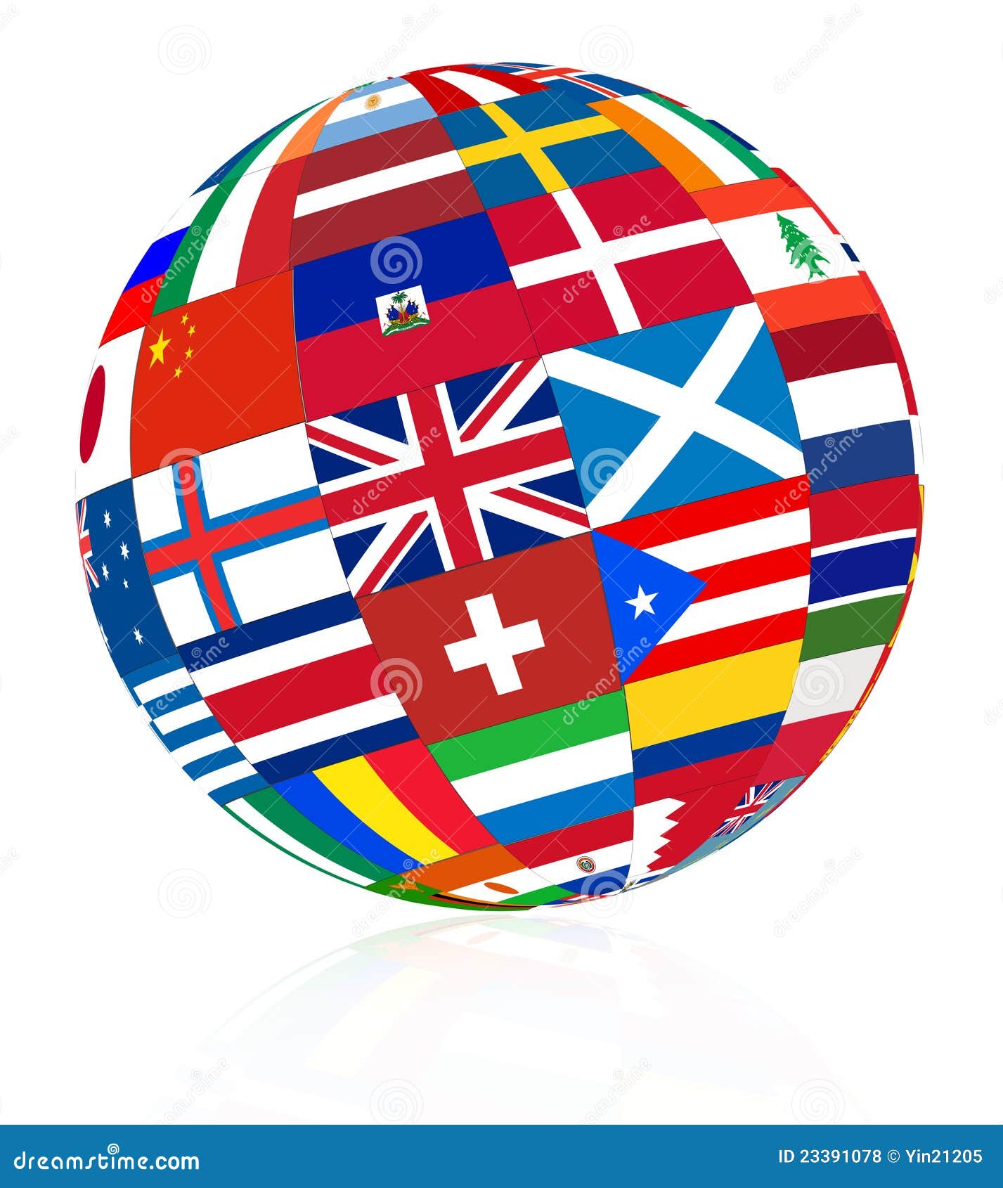 Download Flag globe stock vector. Illustration of flag, national ...