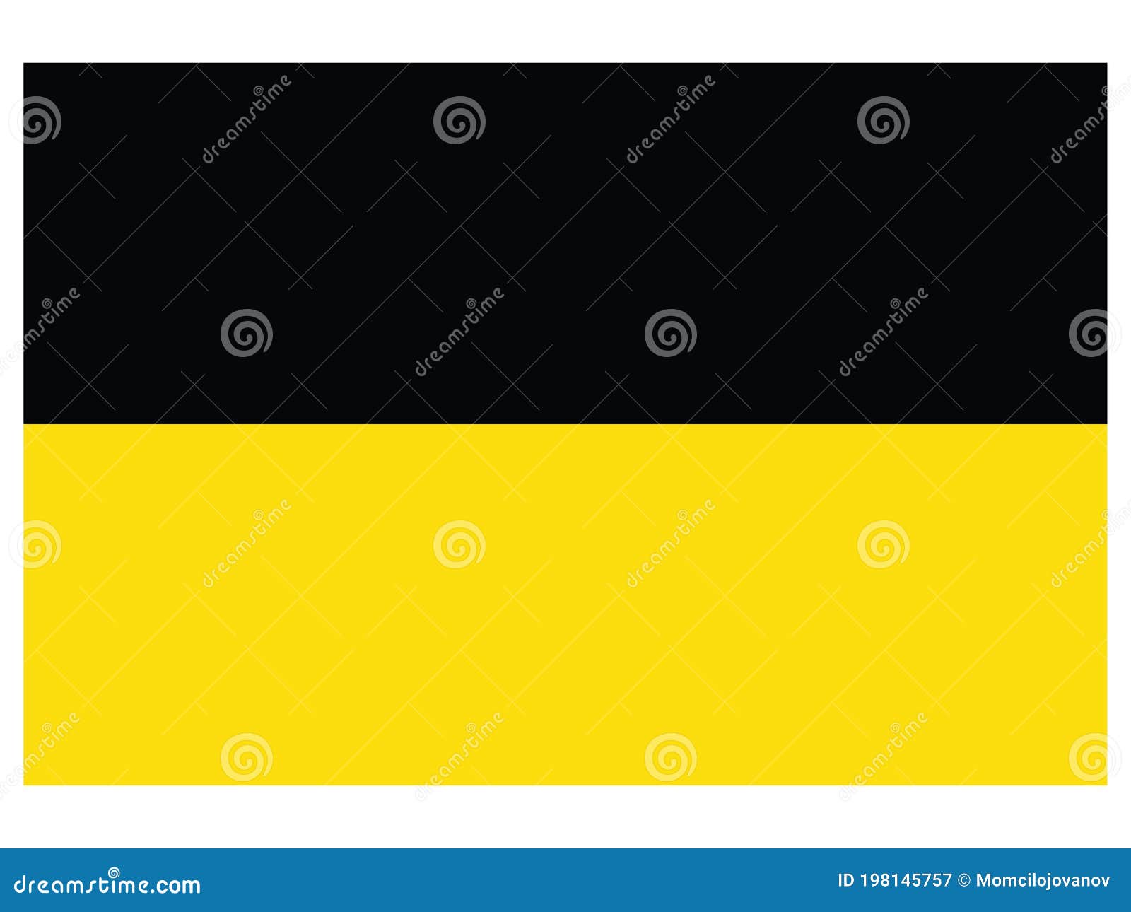 Flag of the Habsburg Monarchy, from 1700 To 1806 Stock Vector