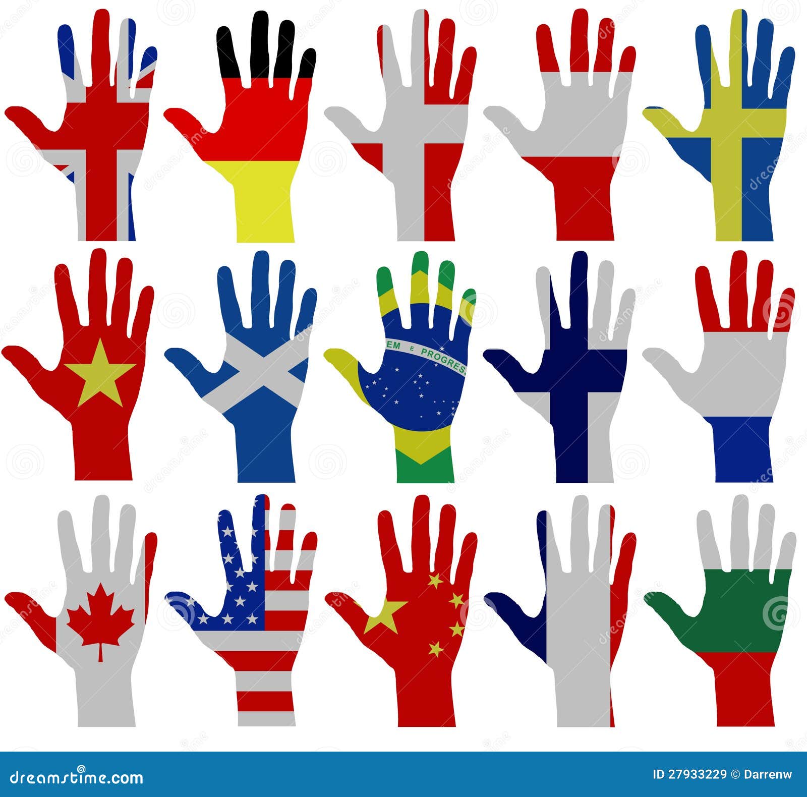 Flag Hands Royalty Free Stock Images Image 27933229