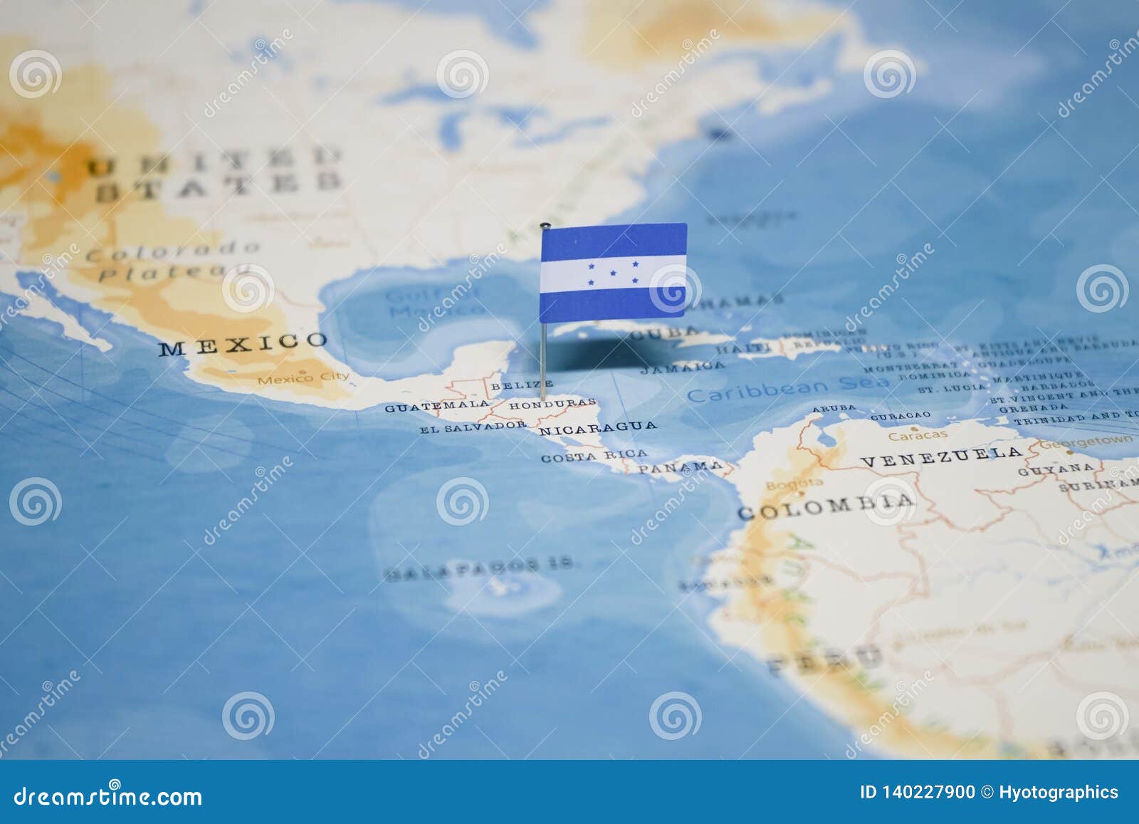 Flag Honduras World Map Flag Honduras World Map 140227900 