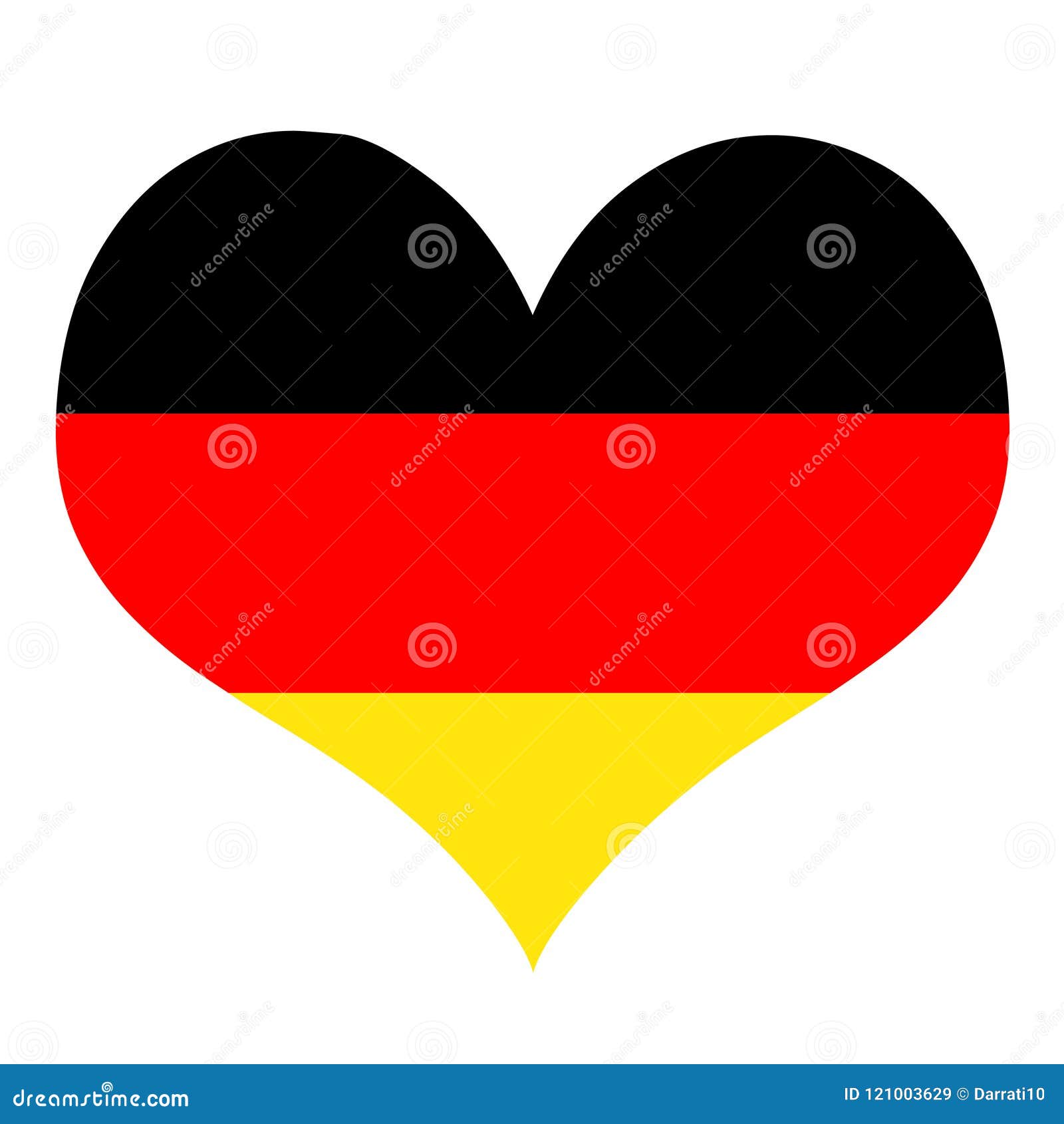 flag i love germany heart