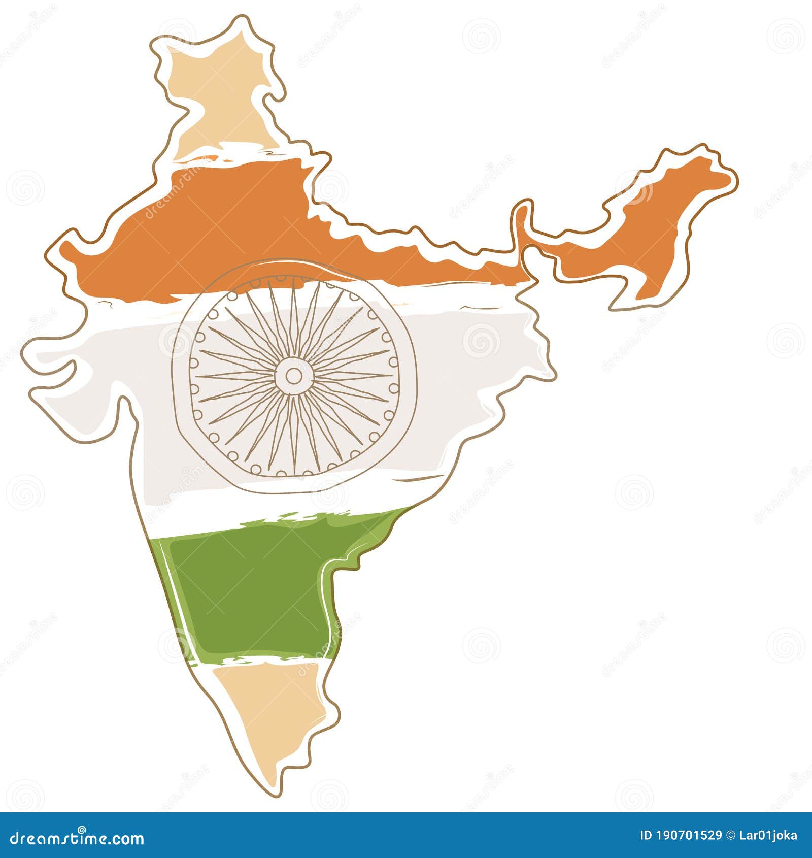 doodle freehand drawing of india map. | India map, Map sketch, World map  coloring page