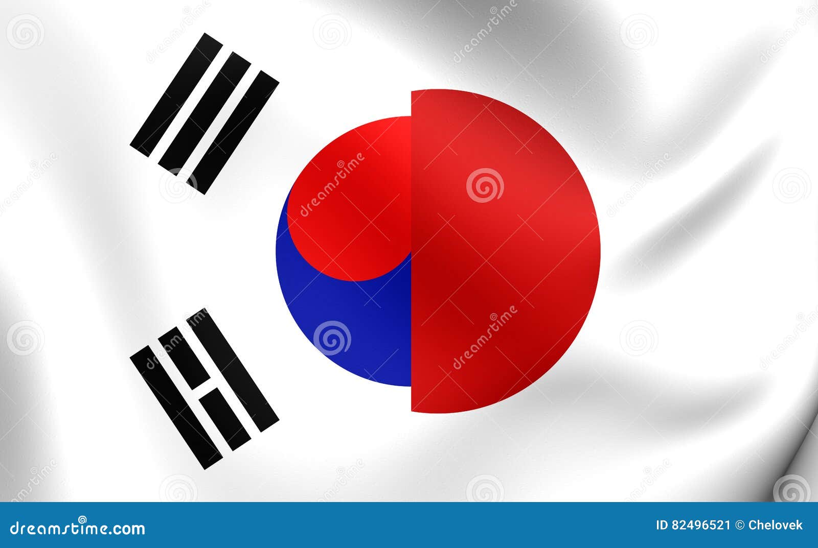 Flag of Japan and South Korea Stock Illustration Illustration of
