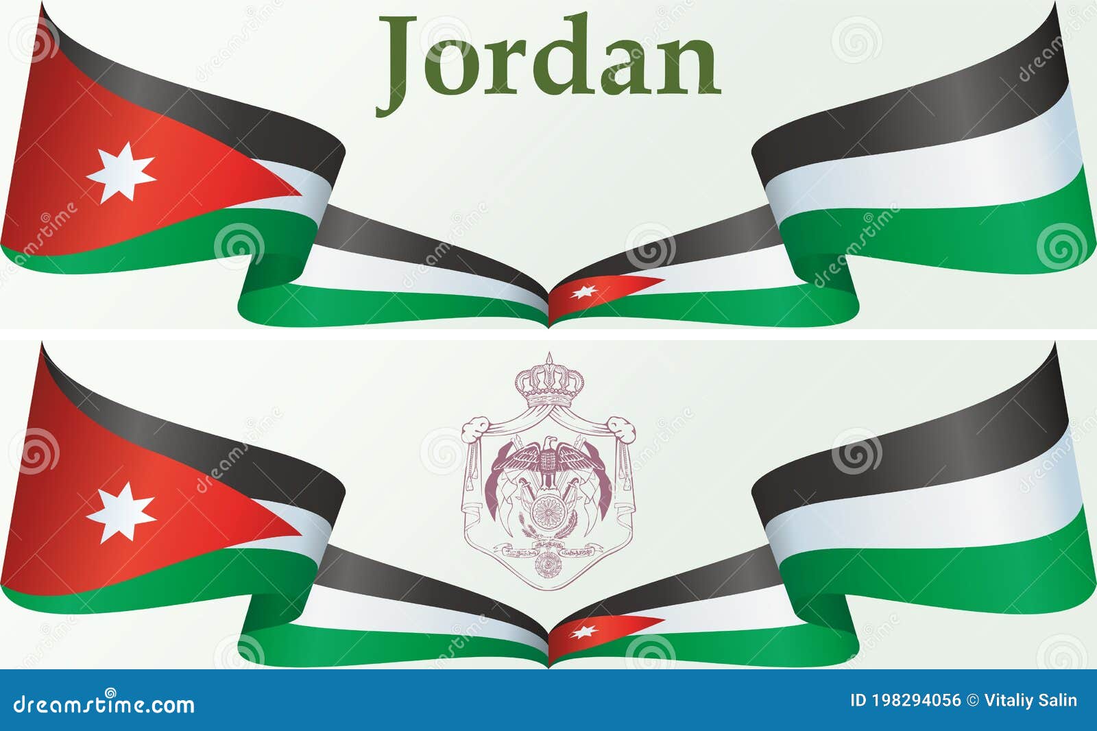 hashemite kingdom of jordan flag