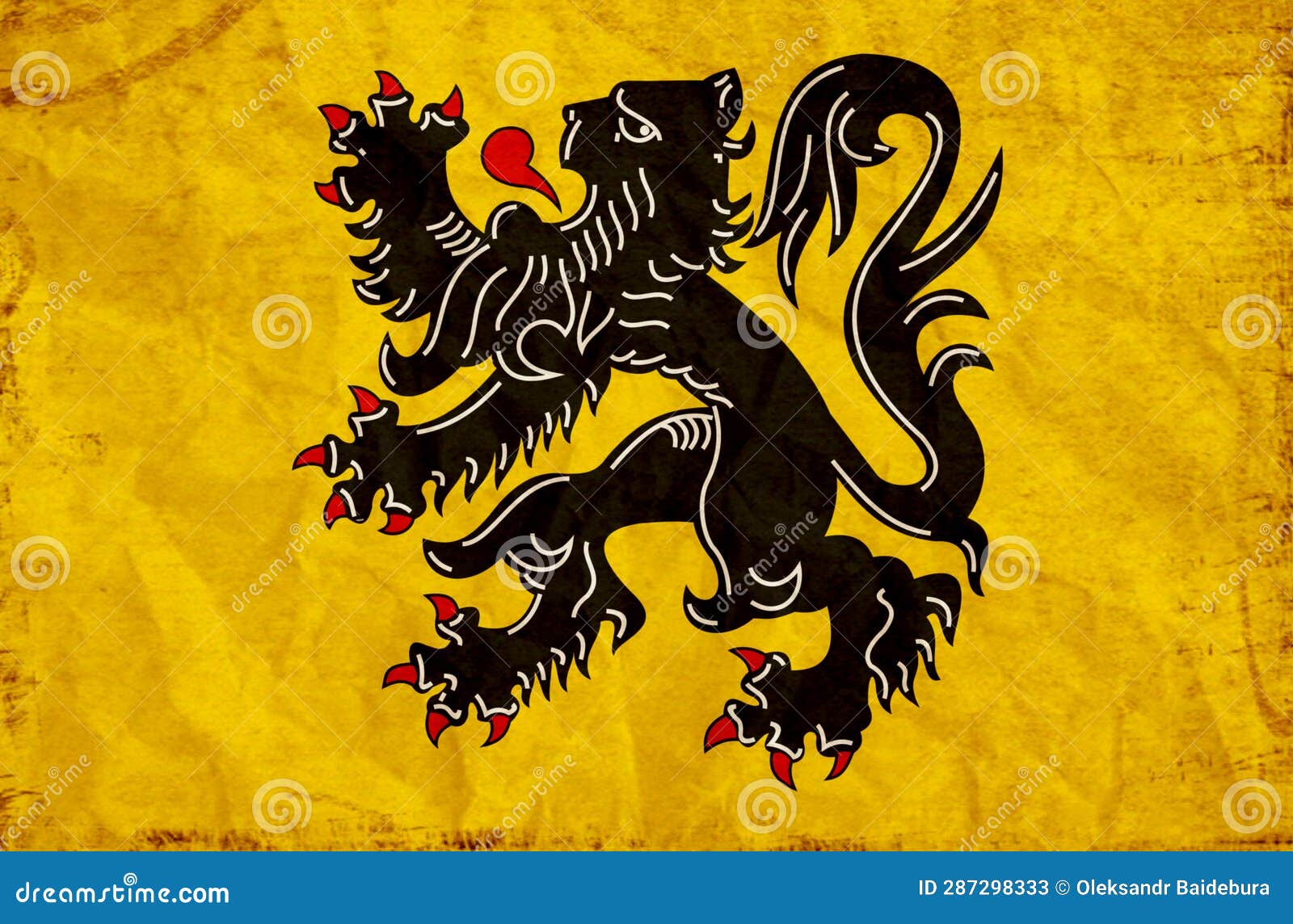 Flag of the Kingdom of Belgium is a Sovereign Power in Western Europe ...