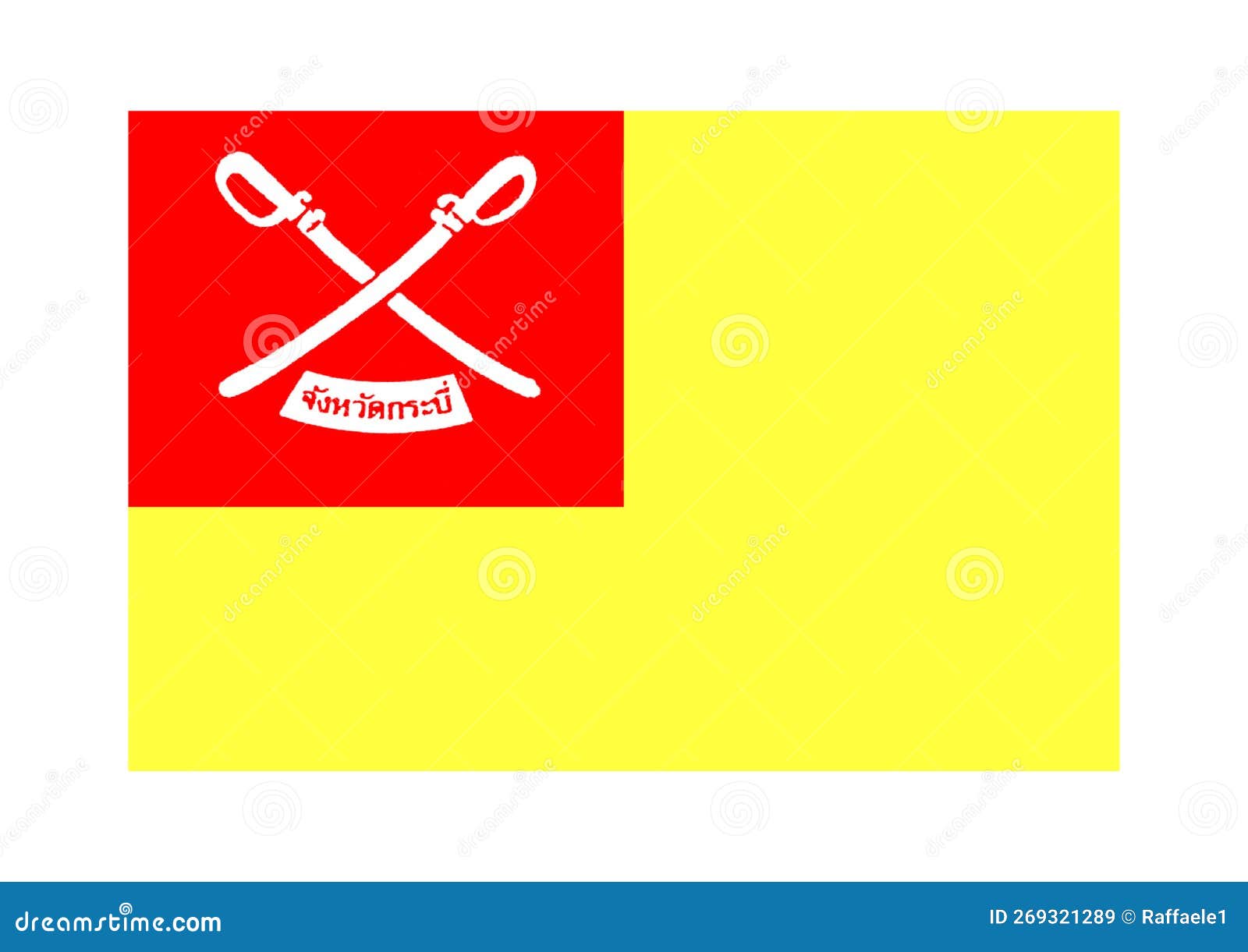 flag of krabi thailandia
