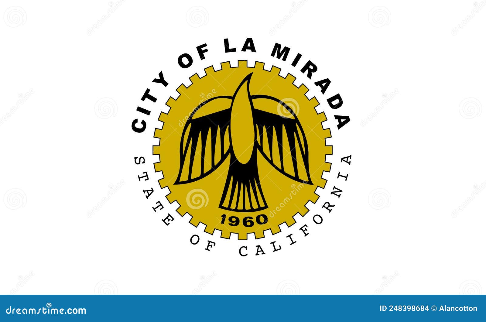 flag of la mirada city california