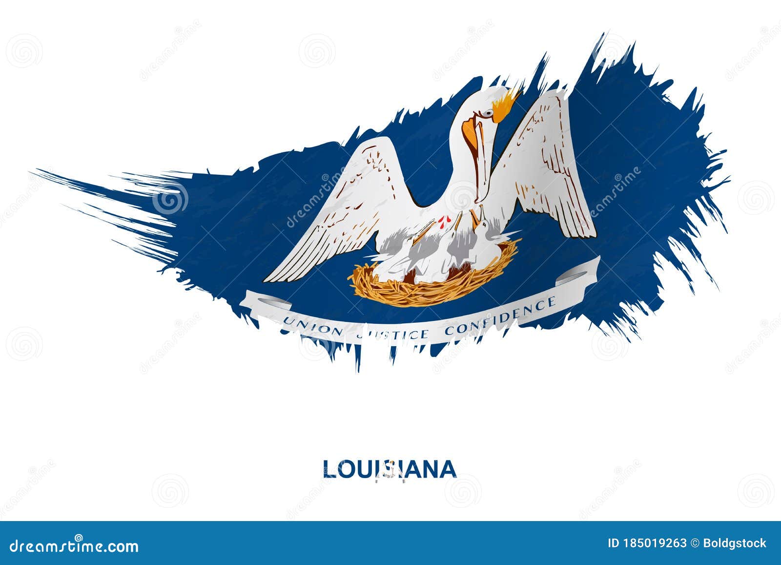 Louisiana Grunge Flag, Grunge textured flag of Louisiana on…