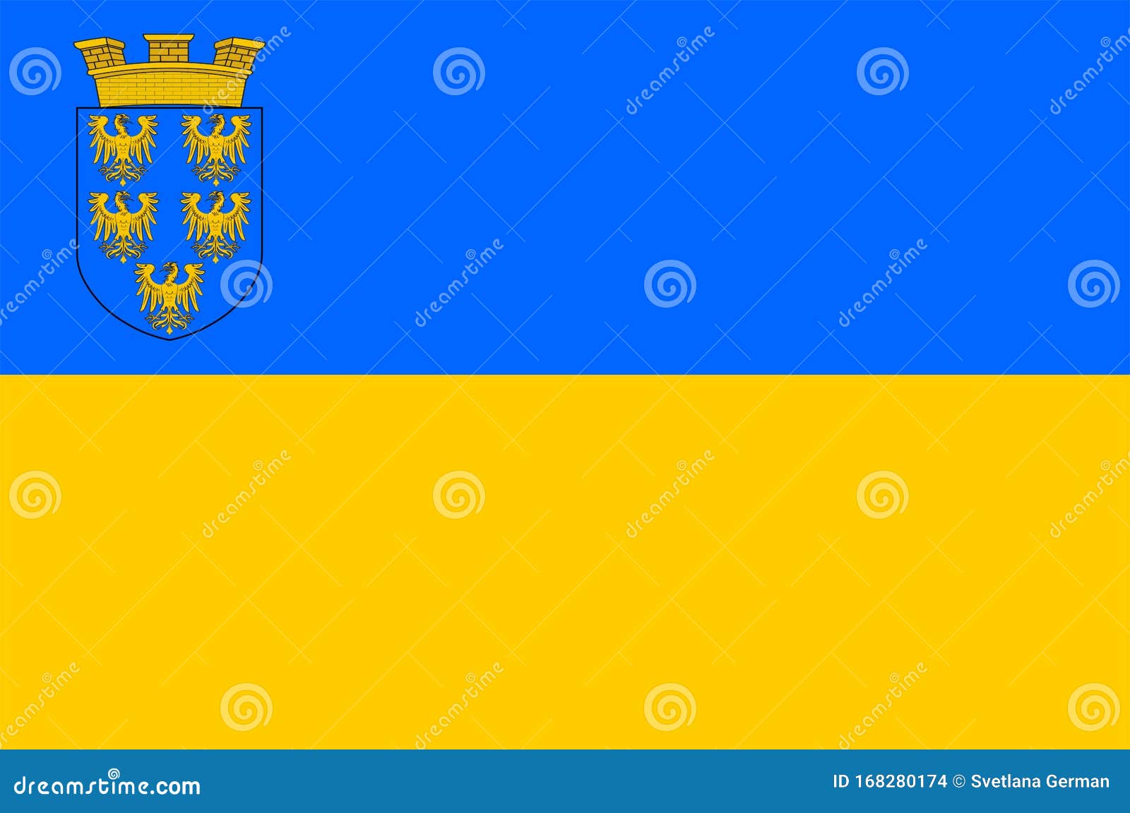 flag of lower austria in austria