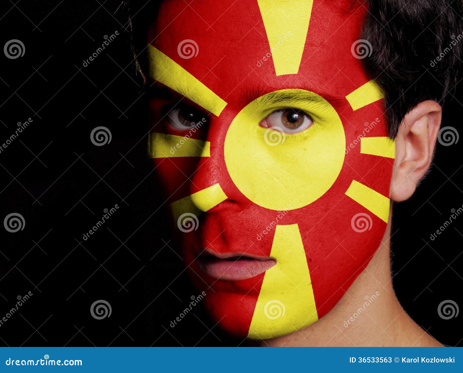 Flag Of Macedonia Stock Photos Image 36533563