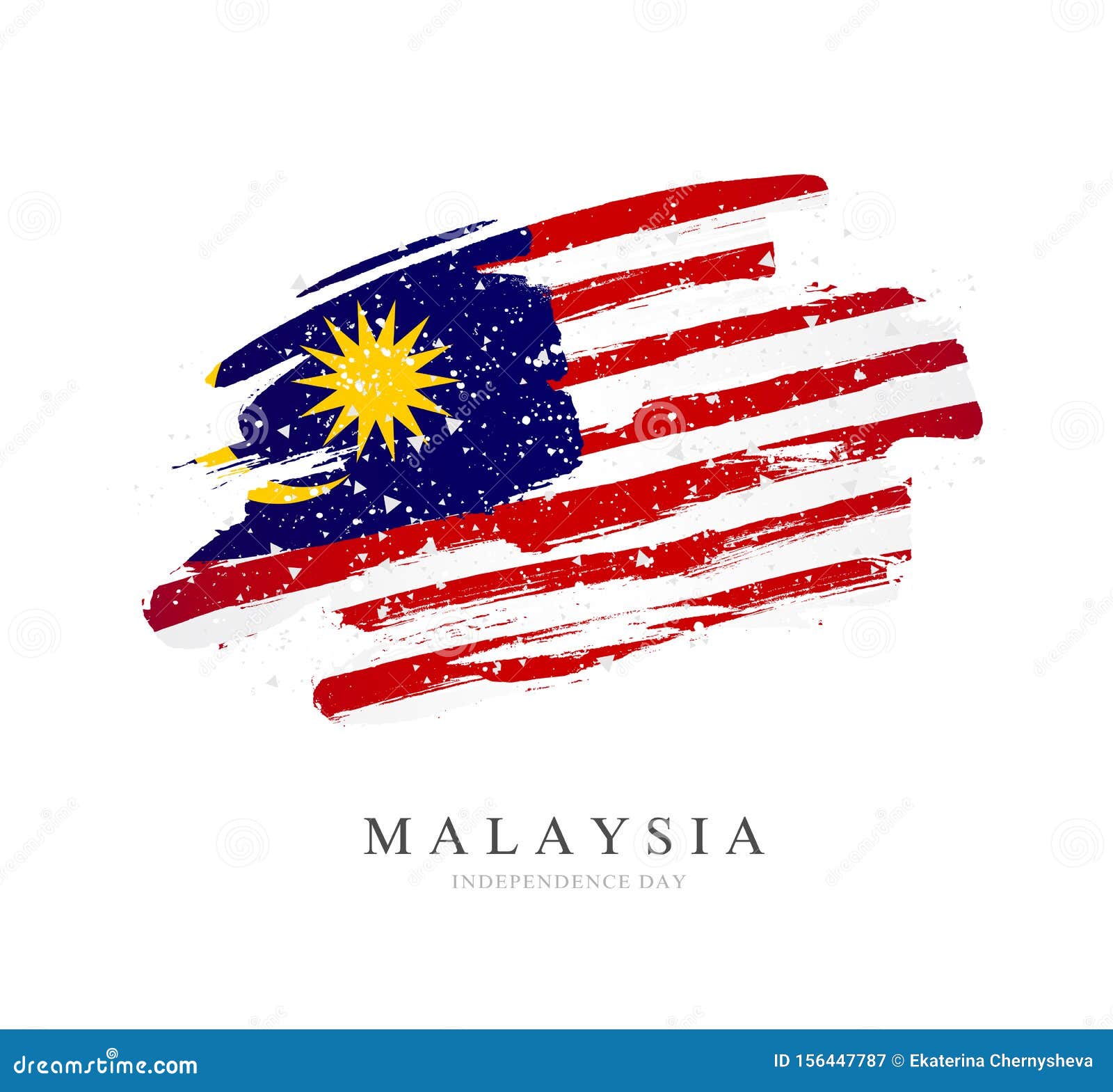 Map Of Malaysia With Flag Cartoon Vector | CartoonDealer.com #3034977